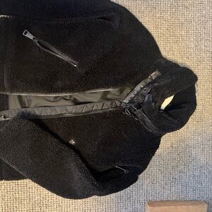 SAM. Black Shearling Jacket